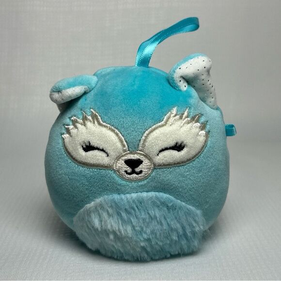 5 Squishmallows Christmas Ornaments 4” Fox Lion Pig & Cat - Picture 2 of 11